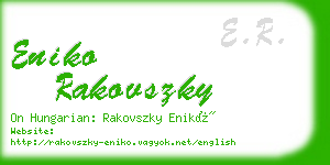 eniko rakovszky business card